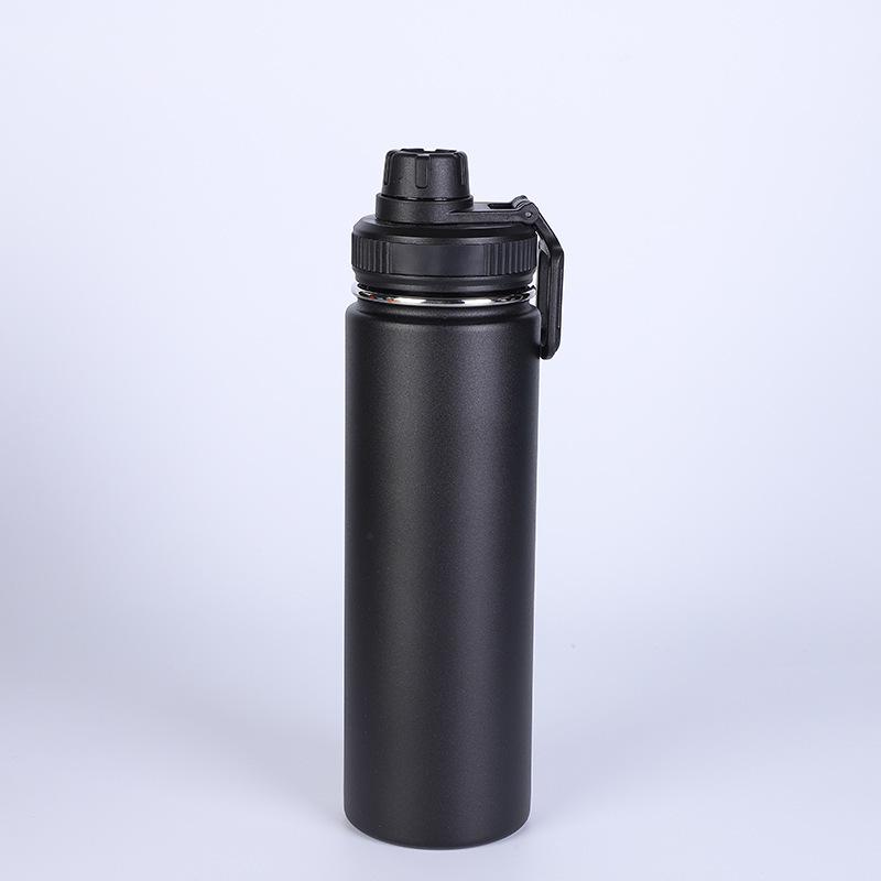 Botella de Agua Deportiva de Gran Capacidad con Aislamiento al Vacío de Doble Capa de Acero Inoxidable de 22 oz, Portátil para Exteriores y Montañismo