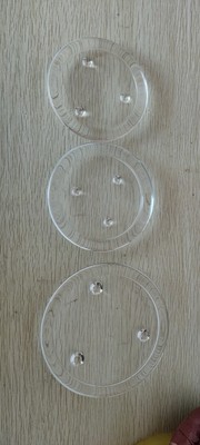 创意水晶玻璃小碟盘 居家装饰玻璃底托盘 食品陈裂小碟|ru