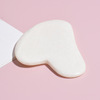 Heart -shaped jade push face white scraping tablet meridian face face body scraping board beauty salon home use scraping board