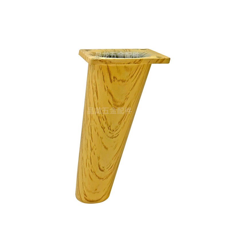 Estampado de madera de plástico pie de gabinete pie de sofá pie de madera de nuez negro roble blanco muebles pie de gabinete de televisión soporte pierna de gabinete pierna de mesa