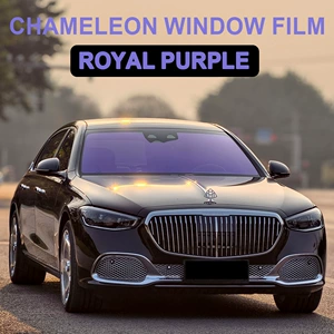 Kral bənövşəyi xameleon avtomobil filmi, yüksək istilik izolyasiya ön və yan şüşə filmi
