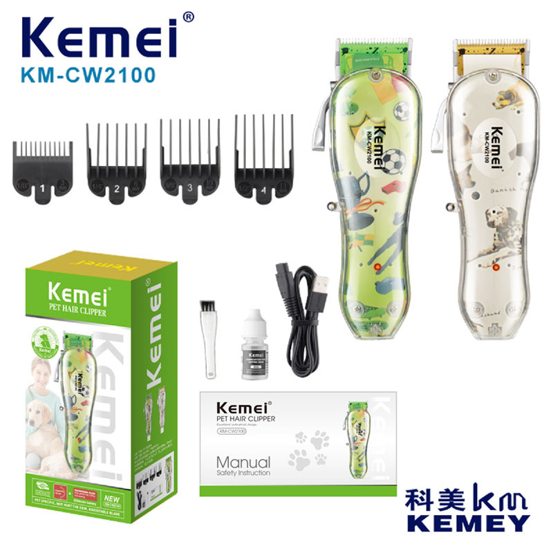 Kemei Kemei afeitador de mascotas profesional KM-CW2100 cortador eléctrico doméstico para perros cortadores de pelo por mayor