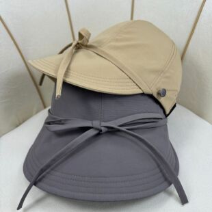 Bow can be hung with masks for women's summer travel sun protection sun hat sun protection sun hat UV protection casual and versatile