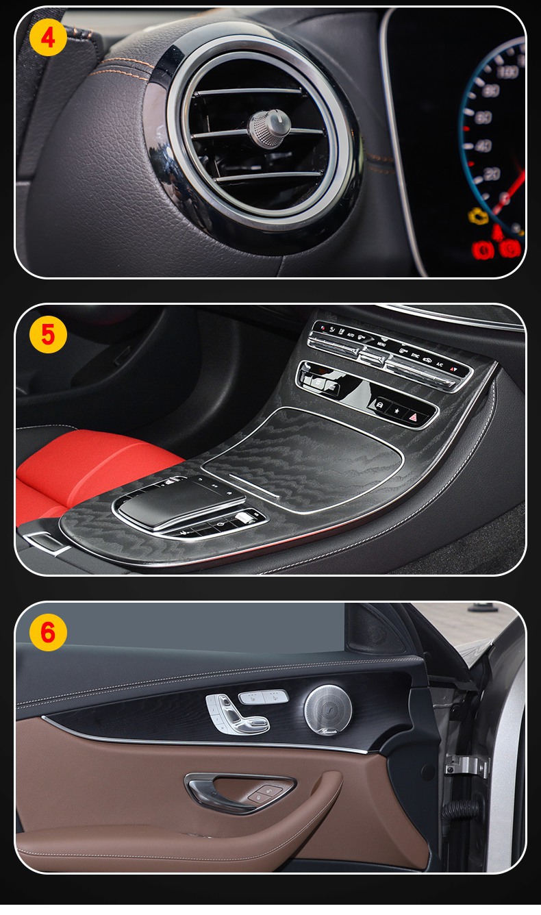 21-25 Imported Mercedes-Benz E-Class Screen Central Control Body Interior Car Modification Transparent Car Cover Tpu Protective Film