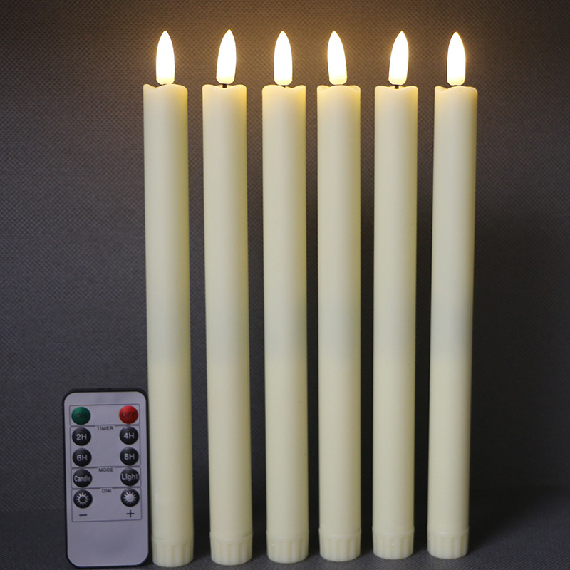 LED lámpara de vela electrónica de control remoto varilla larga de plástico lágrimas cabeza de goteo cera de simulación de vela luz decoración de cumpleaños restaurante