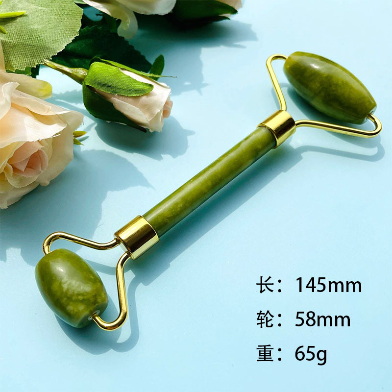 Jade Roller masajeador fábrica al por mayor polvo Crystal roller Jade beauty container Factory Jade roller suit