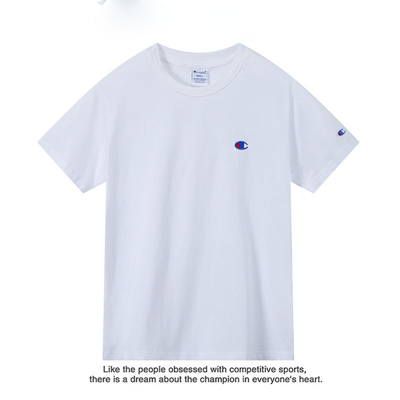夏用純綿半袖Tシャツ 男女兼用 2025年新作 ゆったり刺繍入りおしゃれトップス 韓国風万能トレンドブランド|undefined