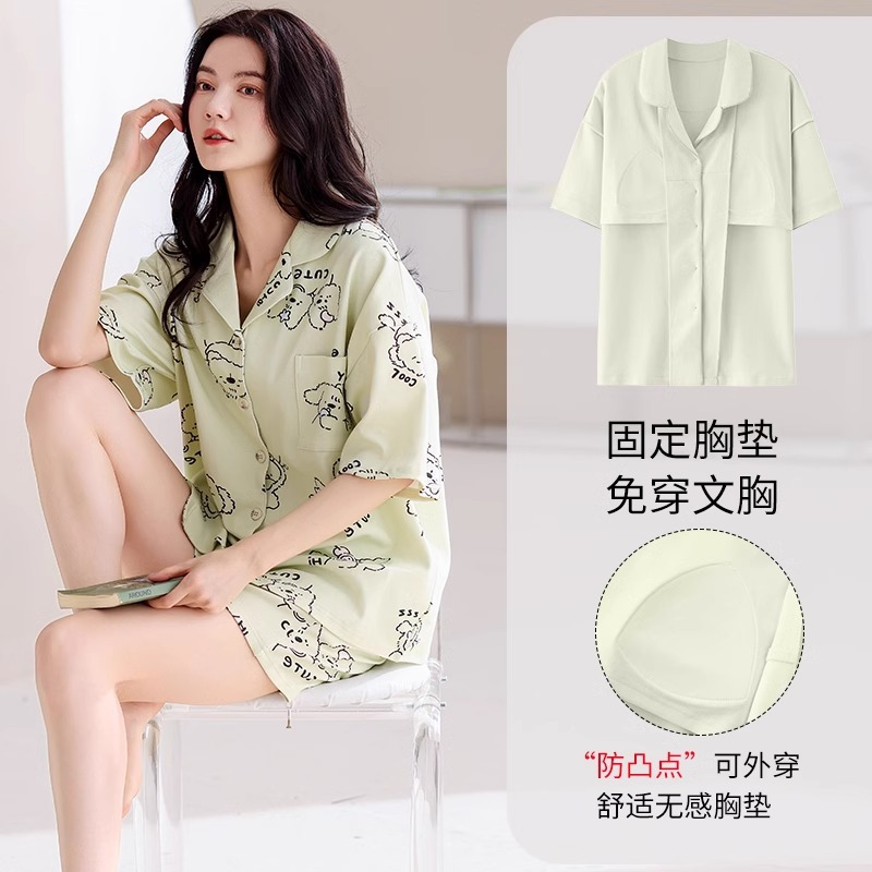 면 100% 6604 가슴 패드 포함