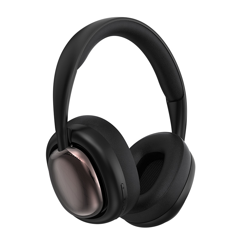 Cuffie Bluetooth over-ear wireless, design placcato in oro, stereo a copertura totale, compatibili con i telefoni cellulari_voghion.com