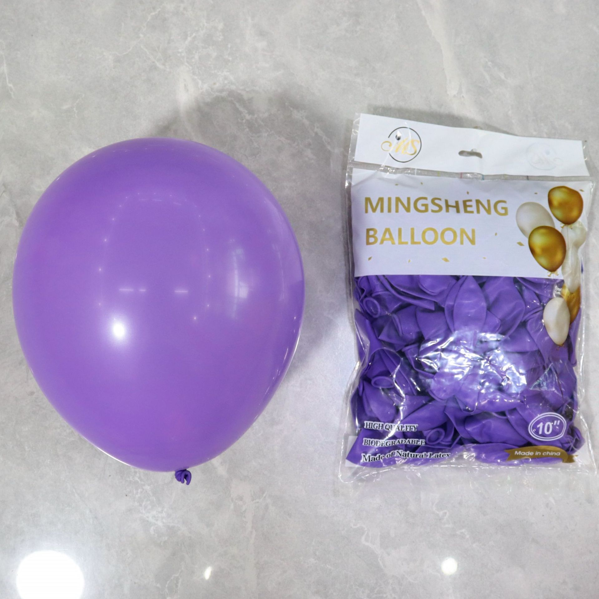 Venta al por mayor de 10 pulgadas 2,2G globo de látex engrosado visita a los Estados Unidos mate redondo cumpleaños fiesta suministros decoración Matt globo