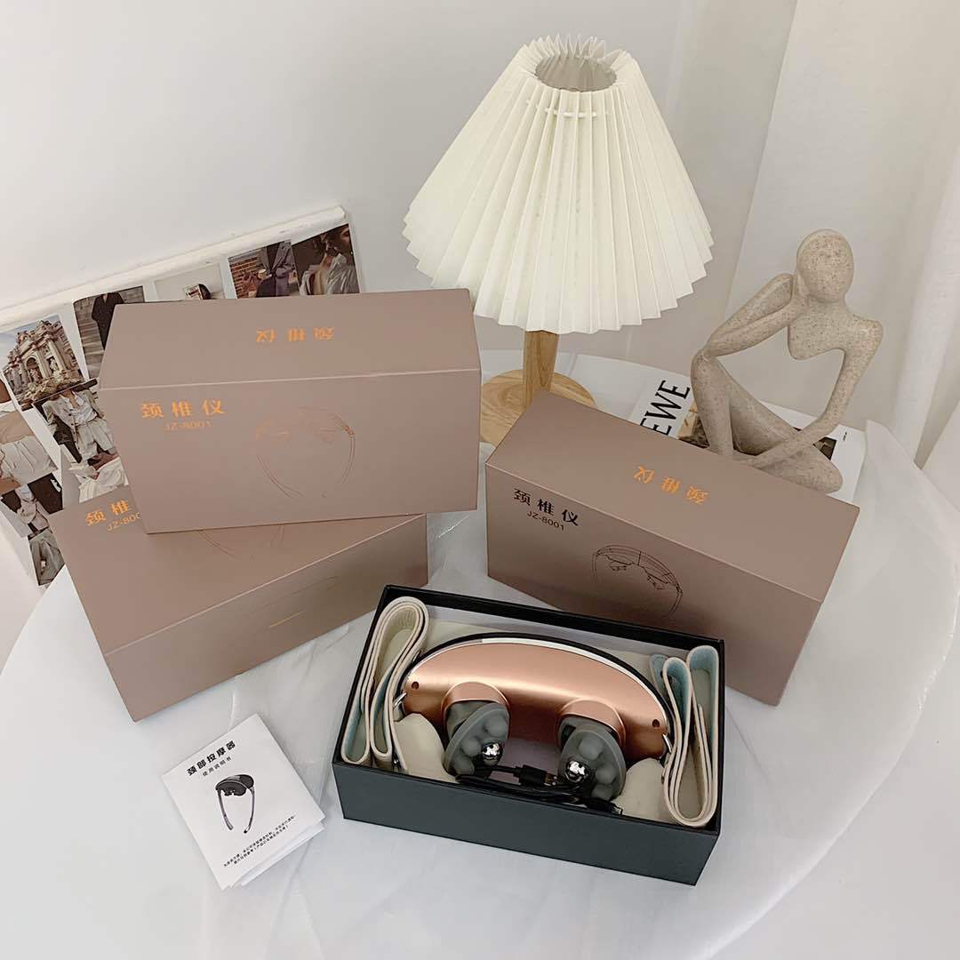 家用迷妳頸部按摩器usb充電放松脖子仿人手揉捏10頭定時女生跨境