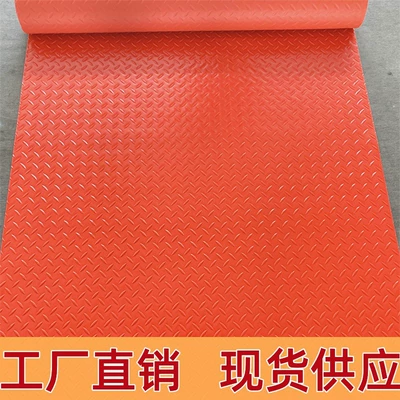PVC Waterproof Anti-slip Floor Mats Commercial Wear-resistant Corridor Stairs Home Kitchen Warehouse Workshop Floor Rubber Mats (Ayaqaltılar (Kovriklər)) - 1m-long-08m-wide-pvc-red-herringbone