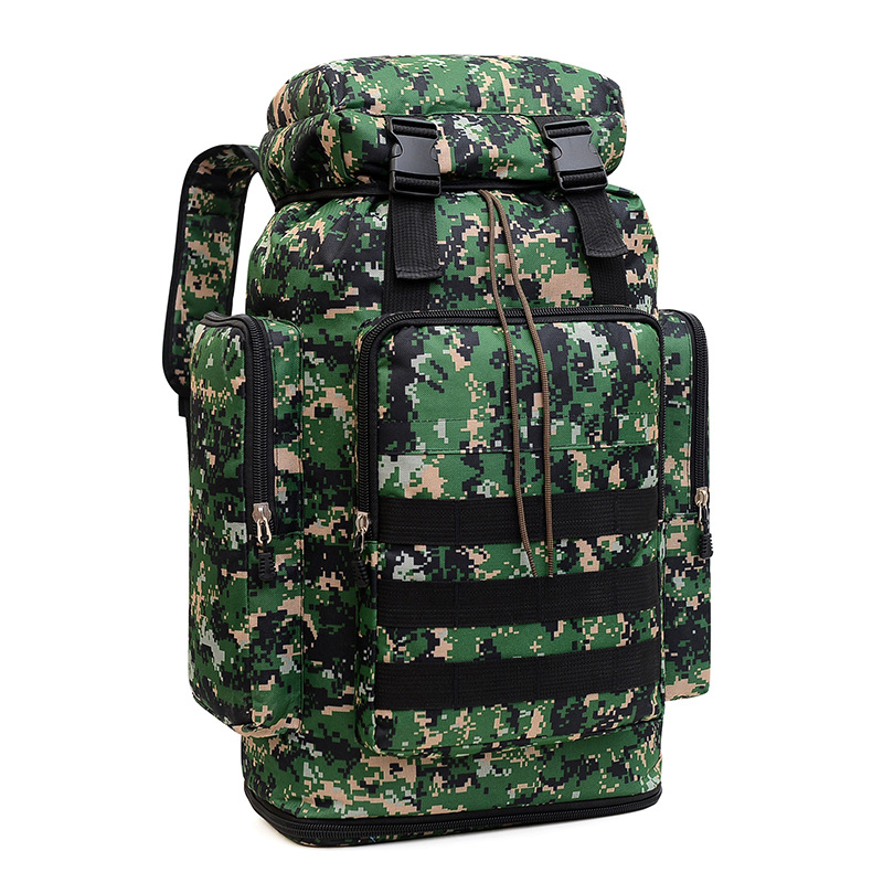 Capacious waterproof camouflage backpack