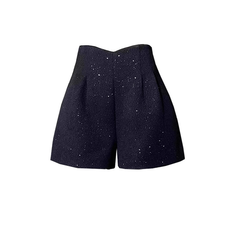 Tweed Style Sparkling Sequined Woolen Shorts for Women 2024 Autumn and Winter Covering the Crotch and Slimming Look A-Line Wide-Leg Pants for Outer Wear Short Boots Tweed Style Sparkling Sequined Woolen Shorts for Women 2024 Autumn and Winter Covering the Crotch and Slimming Look A-Line Wide-Leg Pants for Outer Wear Short Boots