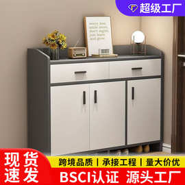 鞋柜家用门口进门靠墙大容量储物柜楼道入户多层玄关鞋子收纳鞋架