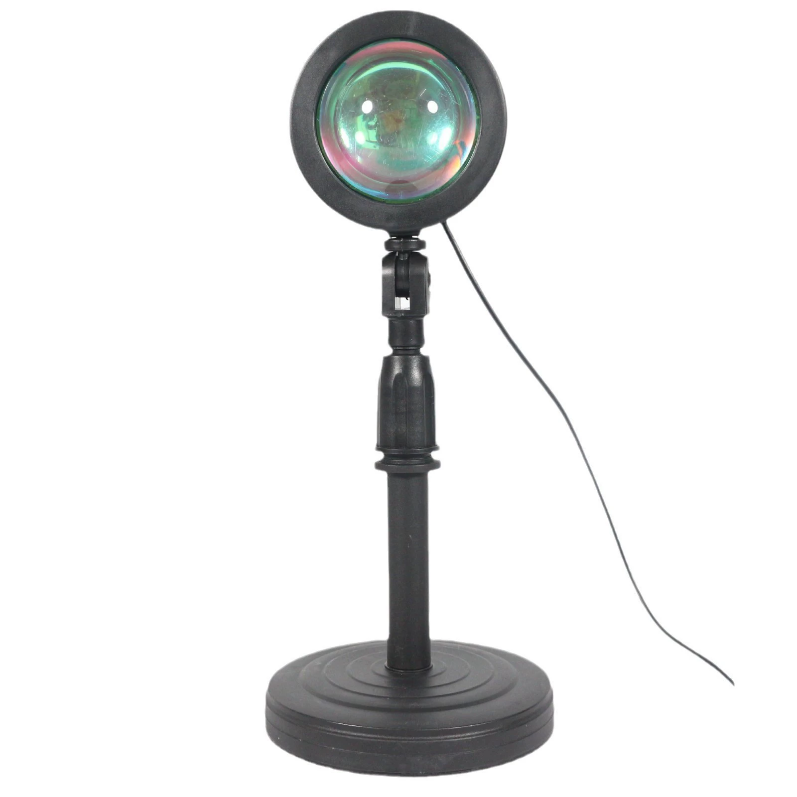 Люминесцентная светодиодная лампа-проектор Sunset LED Fill Light, 16 цветов через приложение+пульт или водяной рябь, 10–18 Вт, 26–32 см