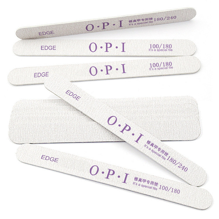 EDGE O.P.I special for repairing real nails with gray and white files on both sides, nail nail wood chips, thin waterproof thin files EDGE O.P.I special for repairing real nails with gray and white files on both sides, nail nail wood chips, thin waterproof thin files
