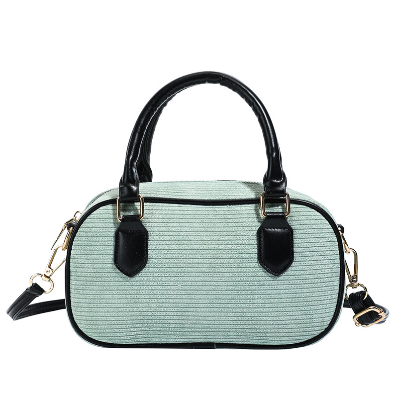 Bolsas de hombro de alto valor de color macarón para hombres y mujeres, bolsas de mano de niños a rayas de moda, bolsas para niños de caimón de otoño y invierno