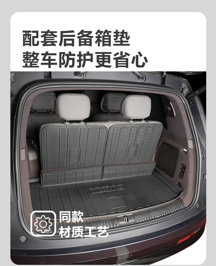 Suitable for Denza N9 full coverage 25-26 model six-seater floor mat modification kit, threshold accessories, interior TPE car floor mats
