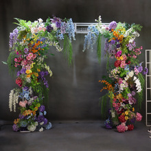 莫奈花园风仿真花造景绢花商场美陈道具拍照打卡橱窗摆设花路引花