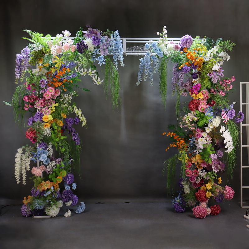 Paisaje de flores de imitación de estilo de jardín de Monet Centro comercial de flores de seda Accesorios de Meichen Fotografías, choca, escaparates, flores