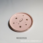 厂家批发北欧时尚创意精美陶瓷首饰盘钥匙项链戒指托盘家居装饰品