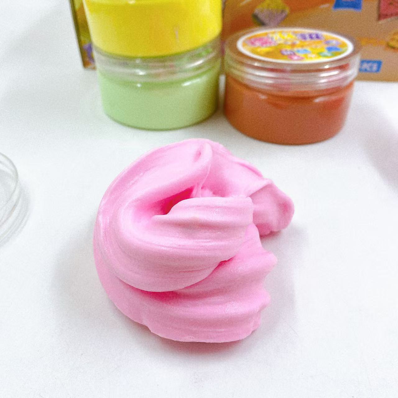 Juguetes para niños al por mayor slime copo de goma espumante magnético dibujo de alambre sin maneras transparentes de alto valor de color espumante