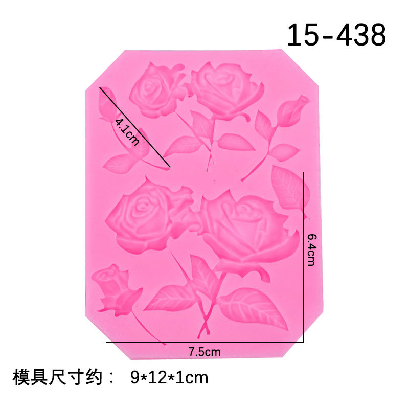 Ritmo de arcilla seca Urraca pájaro forma rosa herramienta de arcilla epoxi fondant molde de silicona en stock al por mayor