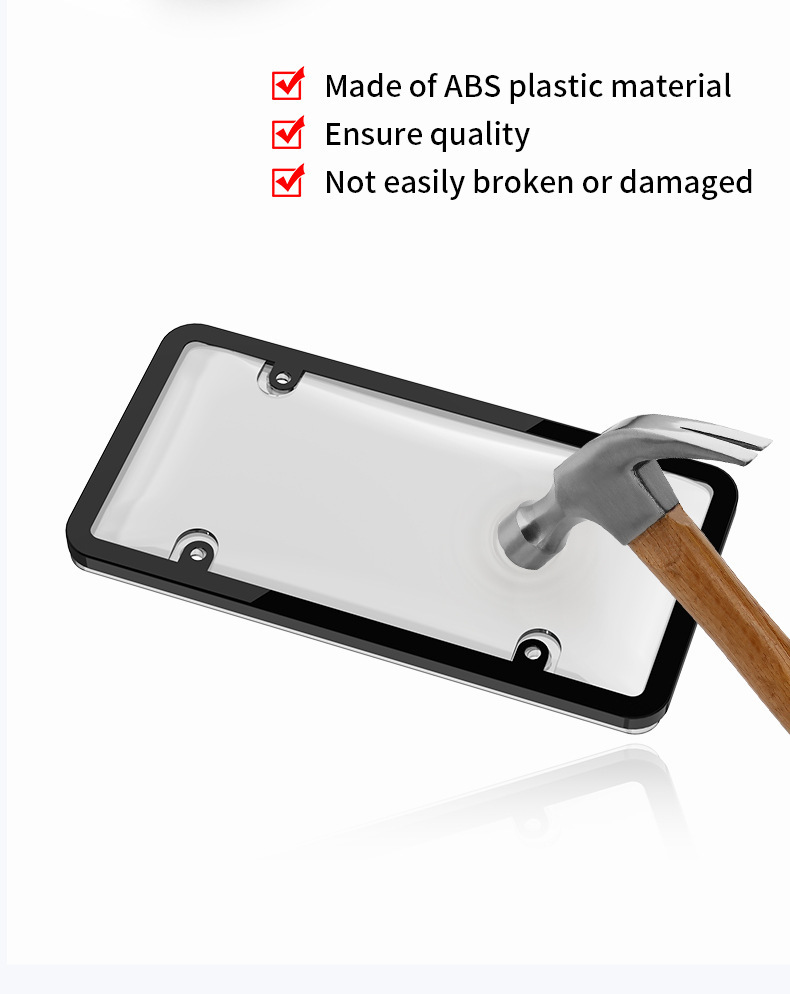 American-Style License Plate Cover, Car License Plate Frame, License Plate Holder, Cross-Border License Plate Cover, Plastic