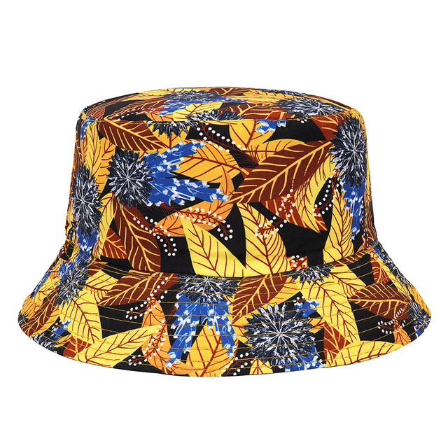 Sombrero de Sol de verano Sombrero de cubo de pato amarillo reversible para hombres