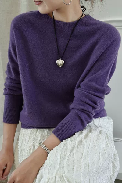 Wisteria purple (round neck)