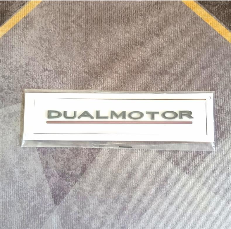 Tesla car emblem, suitable for Model 3 and Model Y, for front and rear car emblem modification, featuring English lettering