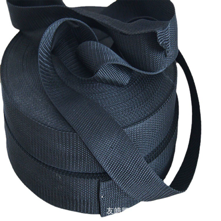 [Поставка производителя] Черная полипропиленовая тесьма, полипропиленовая тесьма, багажные ремни, ремни для рюкзака