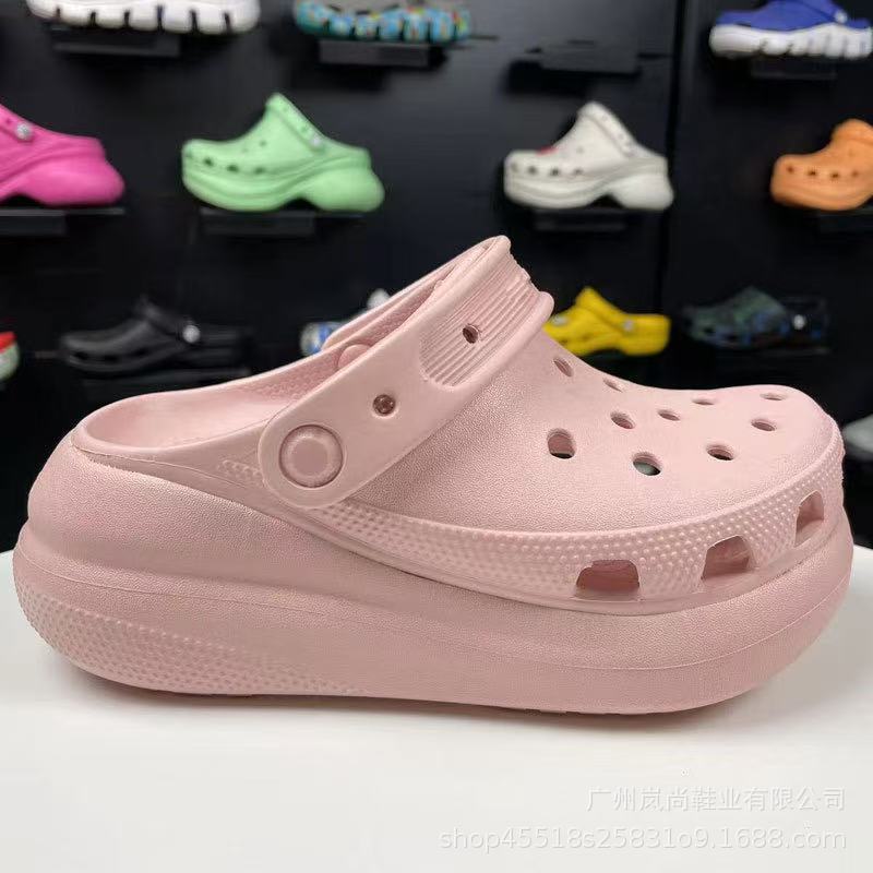 男性と女性のためのドロップシッピングパフ、厚いヒール、通気性のある下駄、ビーチカップルシューズ、アウターシューズをすぐに供給できます。|undefined
