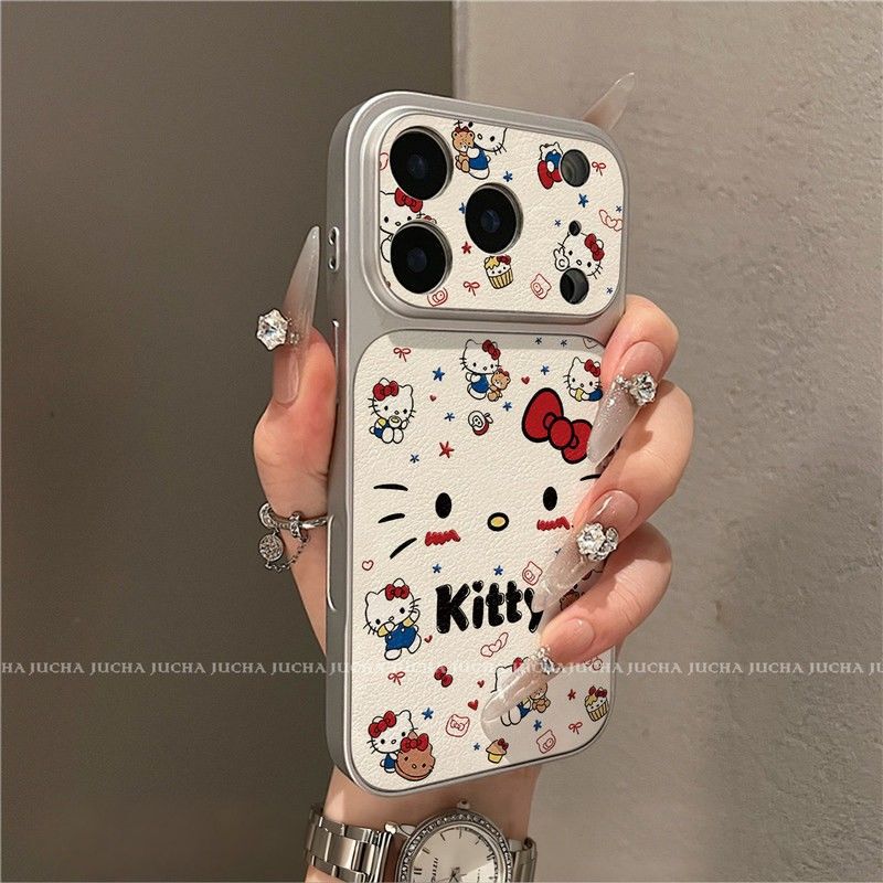Suitable for Apple 17Promax Mobile Phone Case, Cartoon Cute Iphone16 Anti-Fall 15 Full-Cover Red Kitty Cat Case Suitable for Apple 17Promax Mobile Phone Case, Cartoon Cute Iphone16 Anti-Fall 15 Full-Cover Red Kitty Cat Case