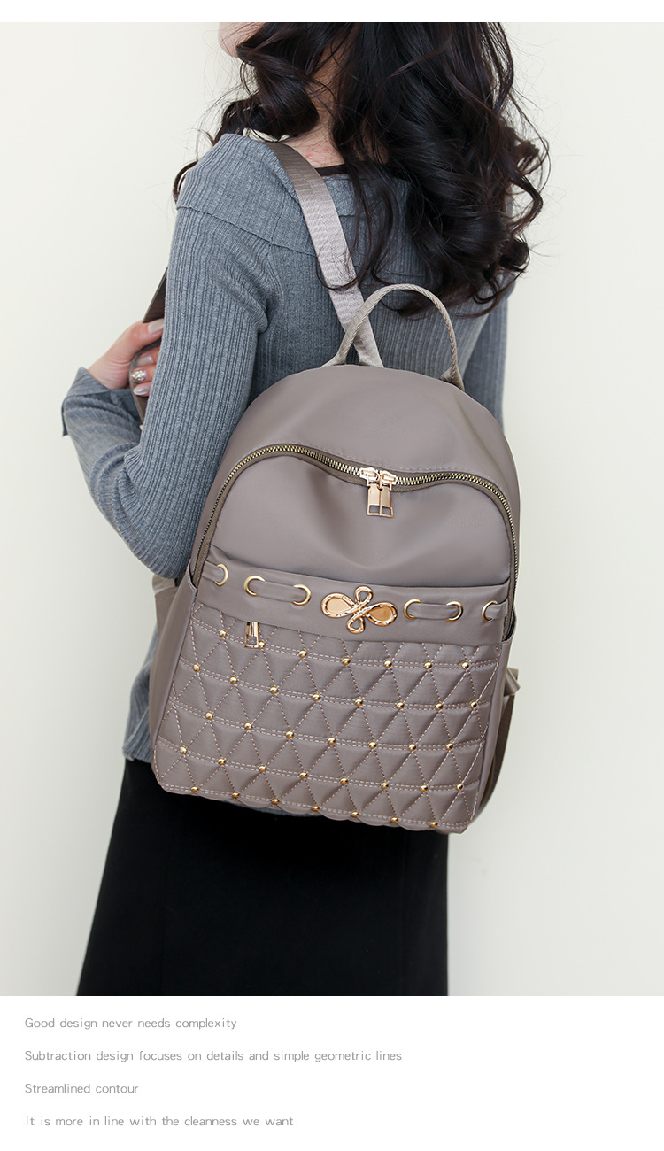2024 New Oxford Cloth Backpack For Women Fashionable And Versatile Large Capacity Women's Leisure Travel Backpack_voghion.com