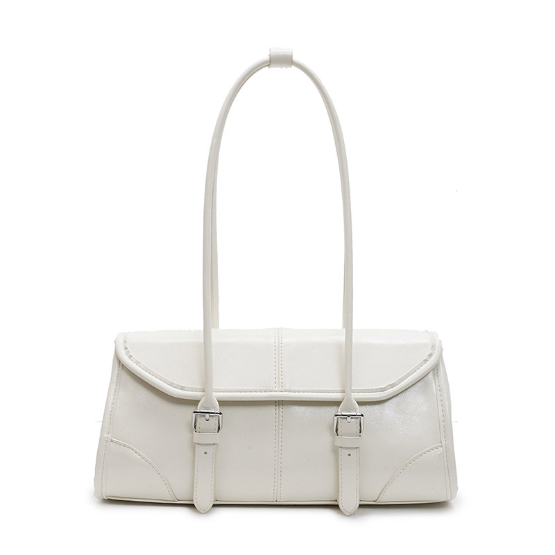 2025 New Arrival Elegant Oil Wax Leather Underarm Baguette Bag High-End Texture Niche Versatile Commuter Fashion Shoulder Bag For Women - Thumbnail 6