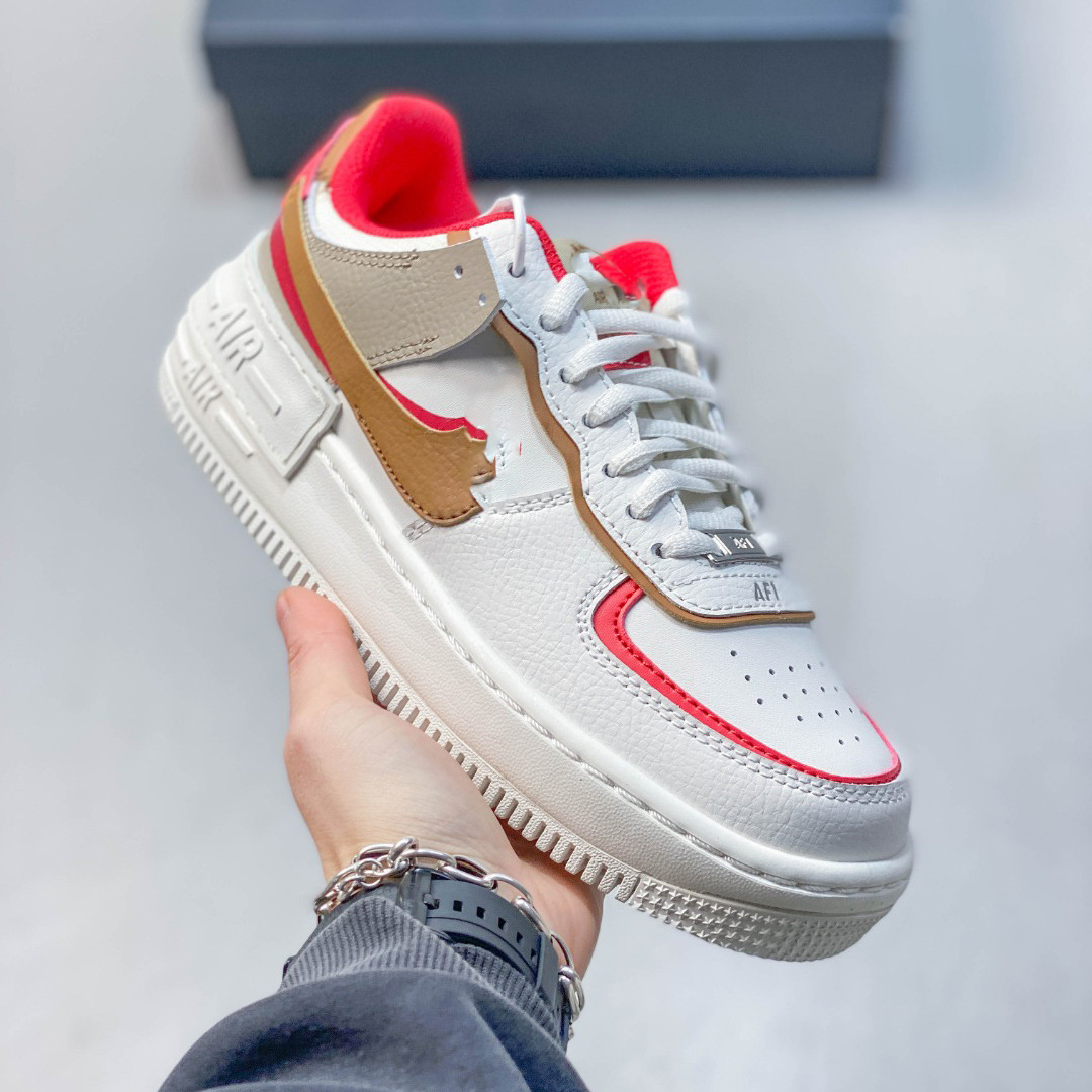 Pure original AF1 Sombra Fuerza Aérea No. 1 macarón deconstruir zapatos de suela gruesa para mujeres zapatos deportivos casuales para estudiantes
