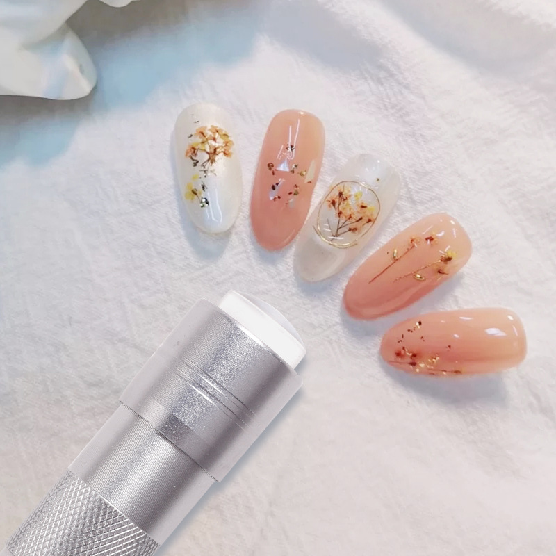 Lámpara de mano de silicona en relieve pegatina de lentejuelas manicura especial lámpara de mano portátil mini lámpara de fototerapia de una sola mano