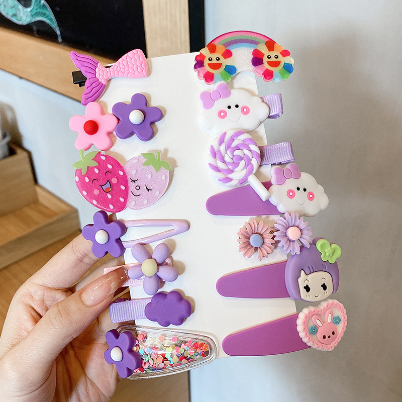 Clip de verano Corea del Sur lindo traje roto horquilla Accesorios para el cabello para niños