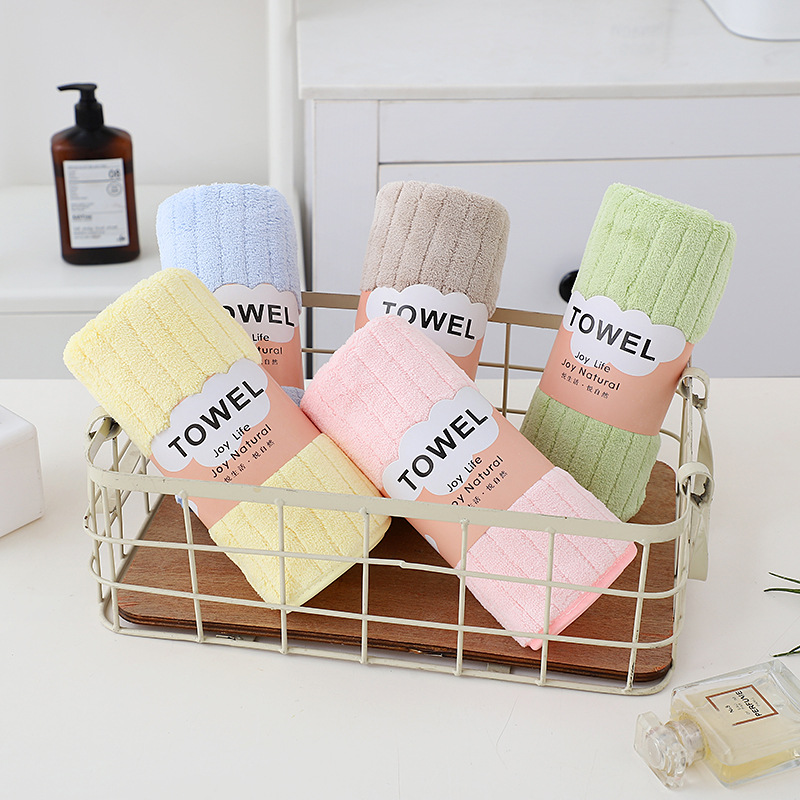 Soft coral towel for face washing