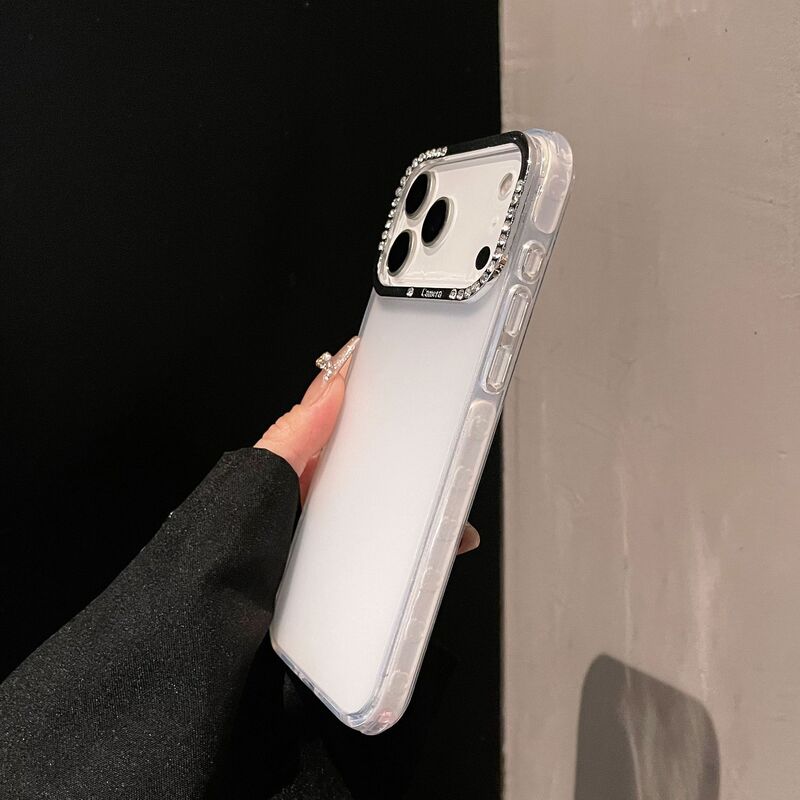 圆边果冻半透明磨砂壳适用iPhone16pro max手机壳苹果17新款14/15|undefined