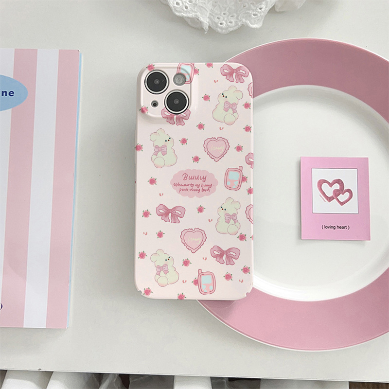 35g Weight iPhone Applicable Brands Phone Cases Classification Feilin Material Heart Shape, Bow Knot Pattern Cute, Sweet Style Feilin Heart Shape Bow Knot Cute Sweet Phone Cases Phone Accessories 12