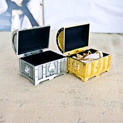 Pewter metal retro electroplating treasure box jewelry box European jewelry box metal craft jewelry box
