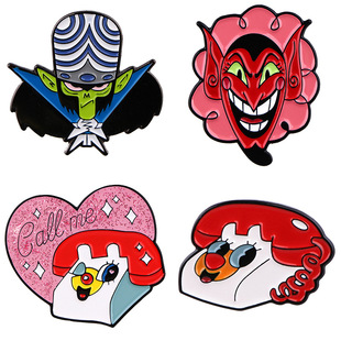Cute Little Policewoman Badge Alloy Accessories Pin Clothing Backpack Jewelry Drop Oil Badge Foreign Trade Cross-border Brooch