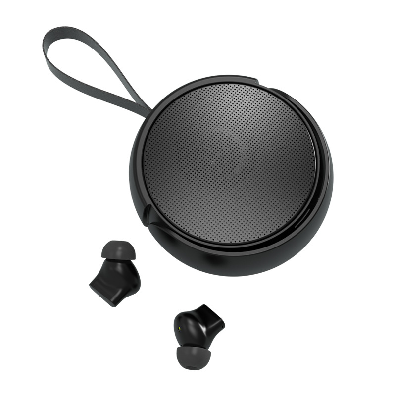 Altavoz de auriculares bluetooth dos en uno TWS audio inalámbrico al aire libre multifuncional empresa creativa personalización de regalos al por mayor