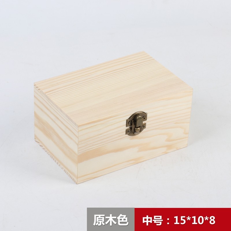 レトロ桐木箱炭焼き収納木箱アクセサリー収納ギフトボックス|undefined