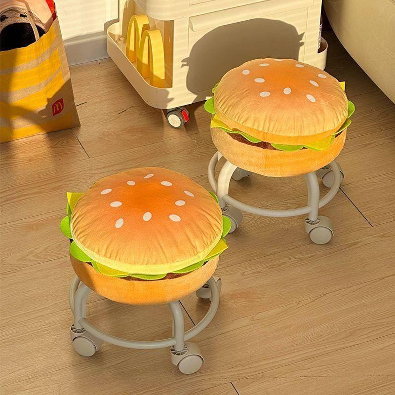 Hamburger universal wheel stool