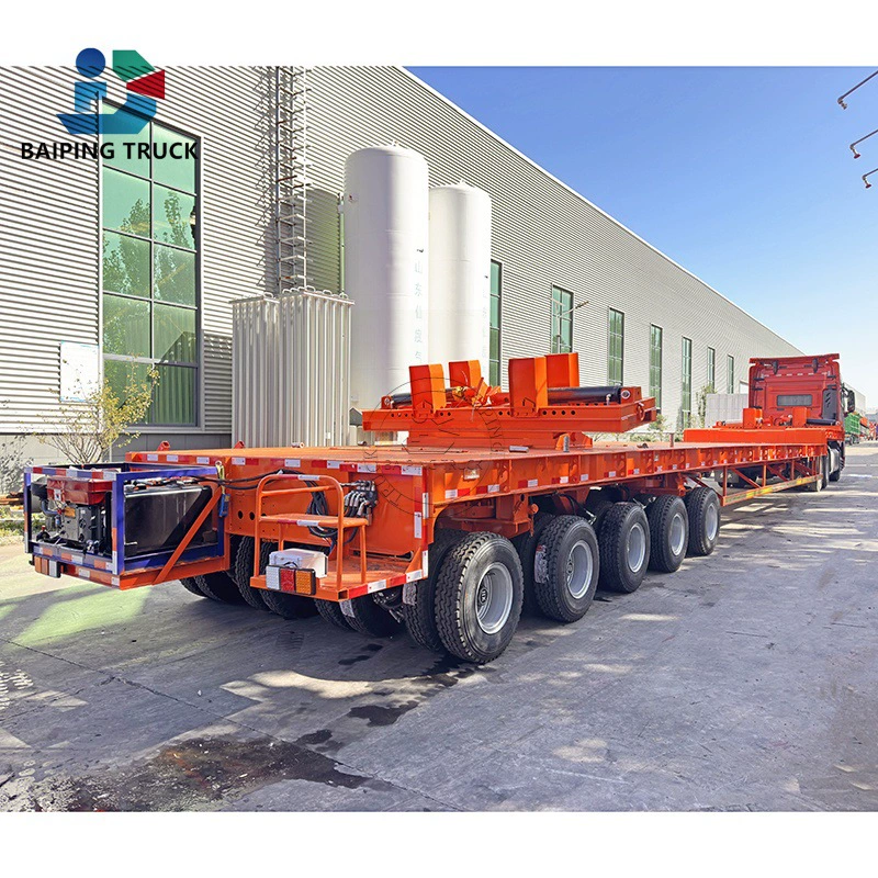 Производители продают мостовые транспортные полуприцепы, специальные полуприцепы, тележки для орудий, мостовые транспортные прицепы-тягачи.