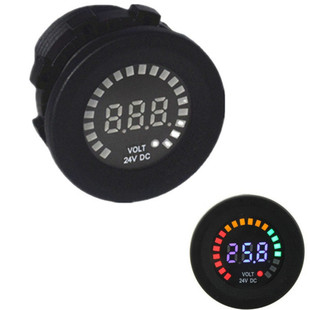 DC5-36V Vehicle and Ship Battery Voltage Direct Equipment Automatic Detection and Identification 12V/24V/36V Color Screen Voltage Meter